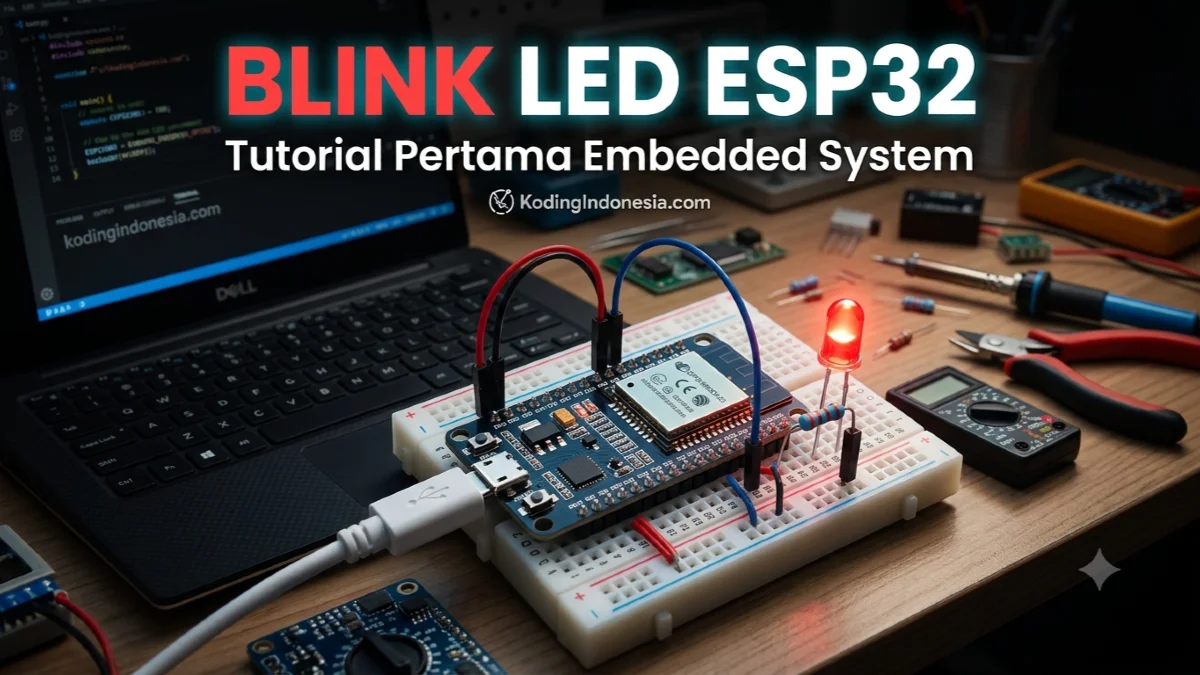 Blink LED dengan ESP32: Tutorial Pertama Embedded System