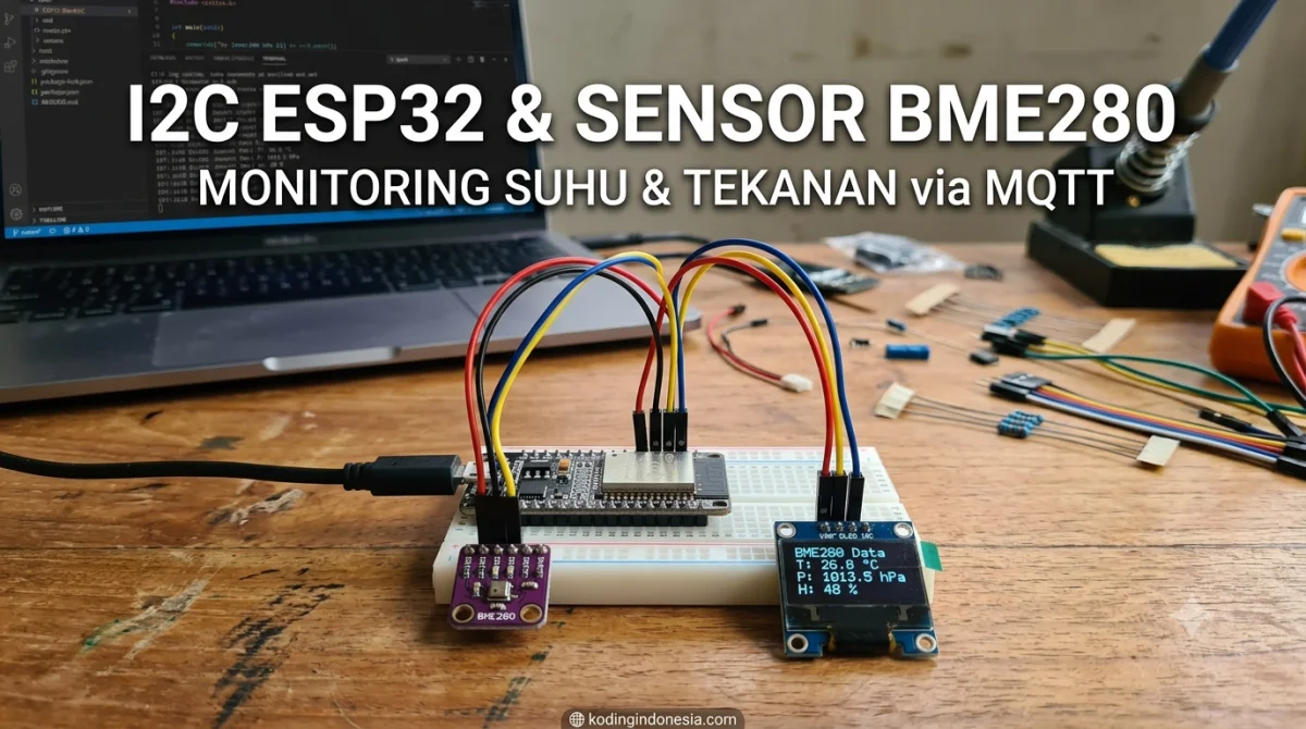 Protokol I2C di ESP32 + Sensor BME280 (Suhu, Kelembaban & Tekanan)