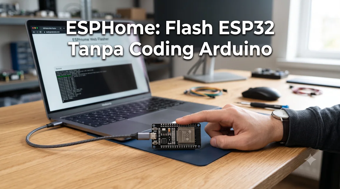 ESPHome: Flash ESP32 Tanpa Coding Arduino