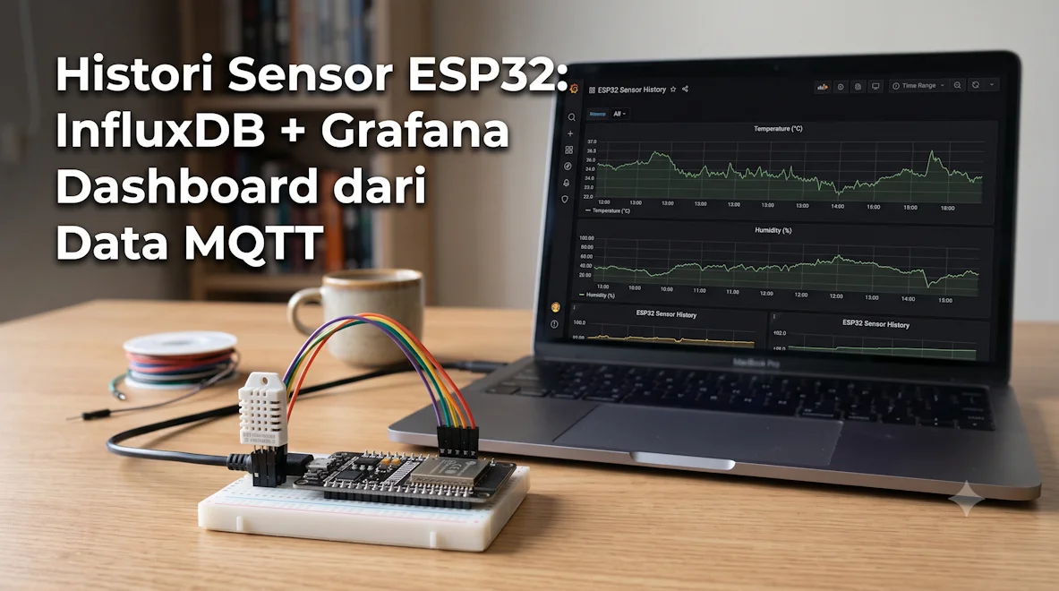 Histori Sensor ESP32: InfluxDB + Grafana Dashboard dari Data MQTT