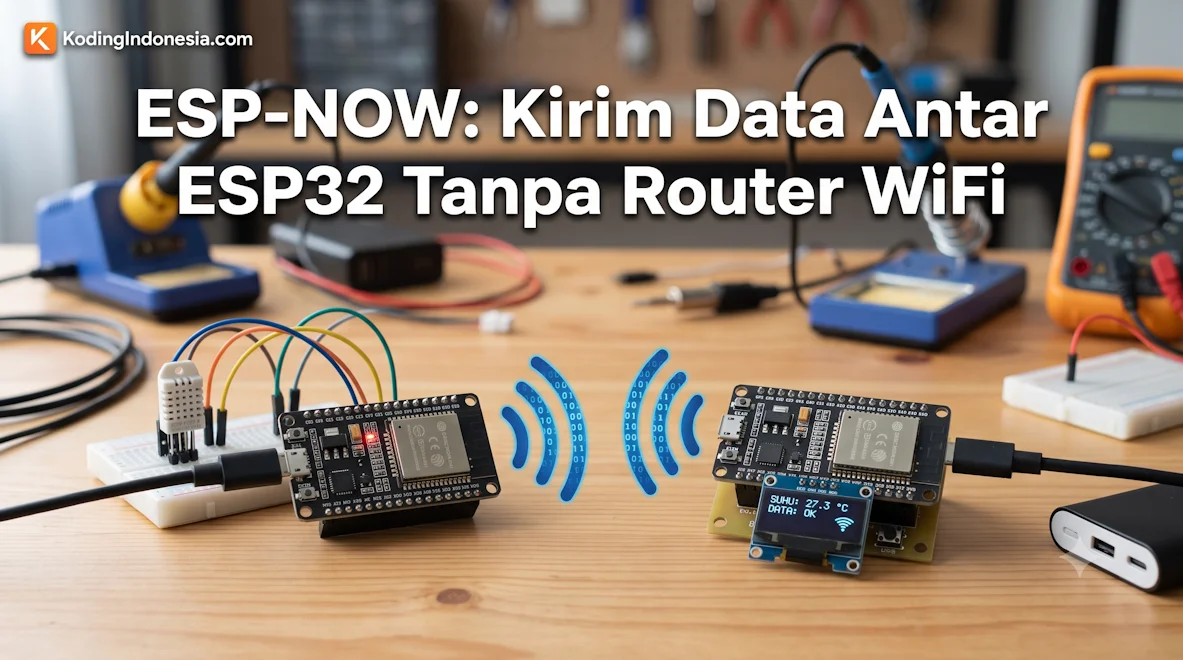 ESP-NOW: Kirim Data Antar ESP32 Tanpa Router WiFi