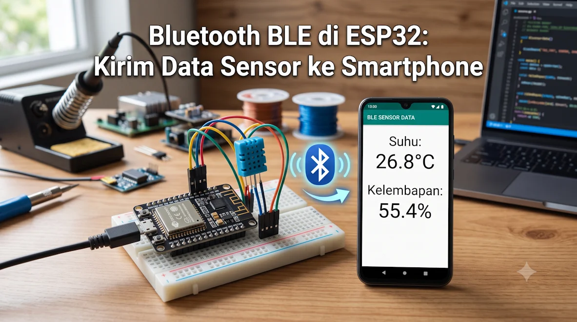 Bluetooth BLE di ESP32: Kirim Data Sensor ke Smartphone