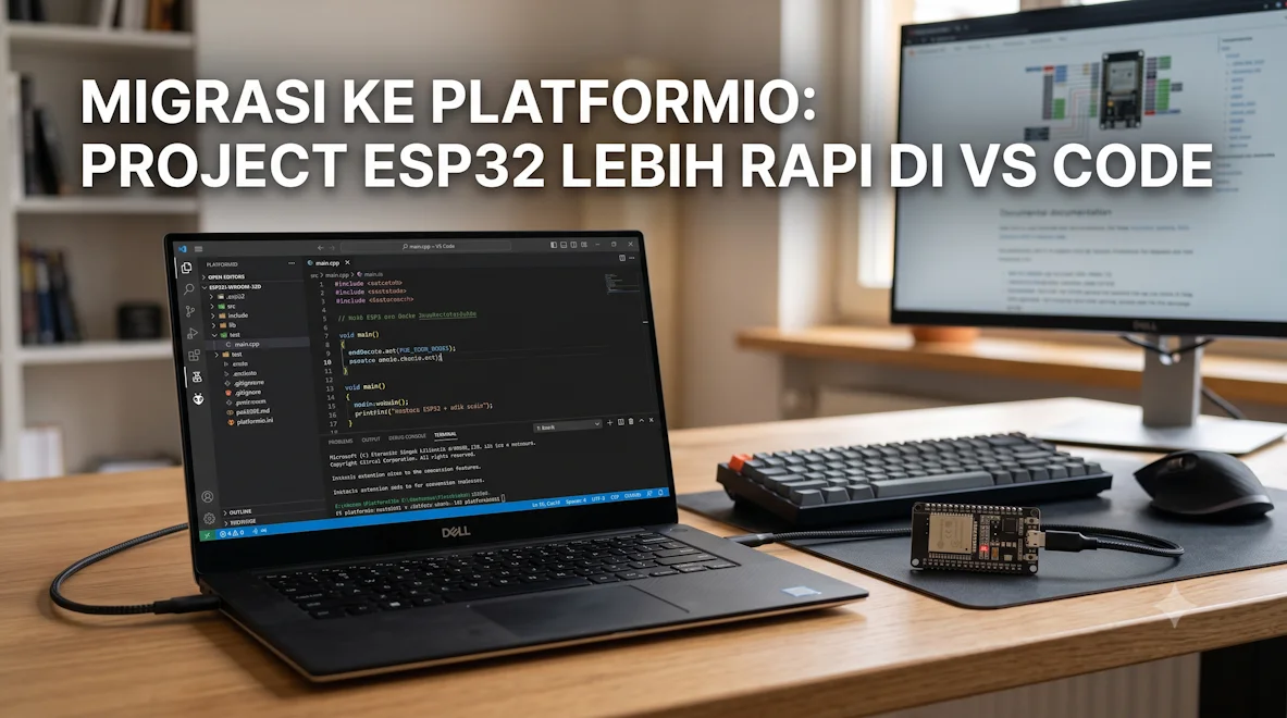 Migrasi ke PlatformIO: Project ESP32 Lebih Rapi di VS Code