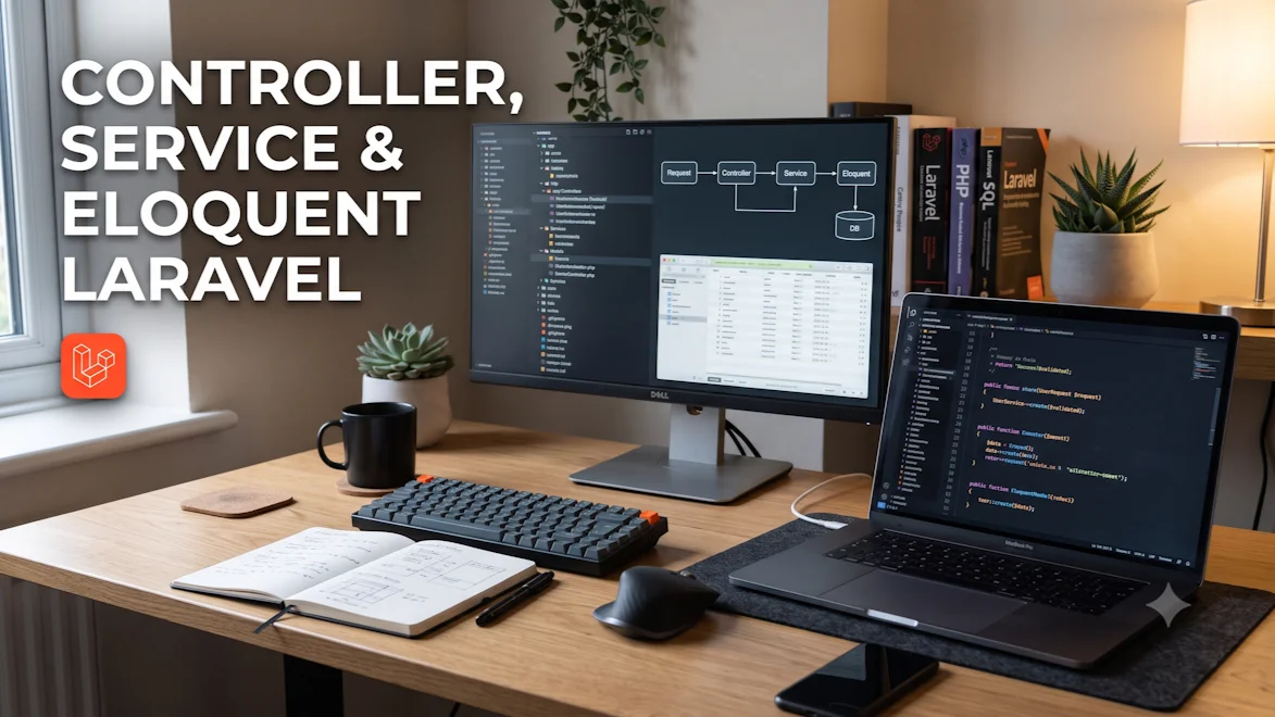 Controller, Service & Eloquent Laravel